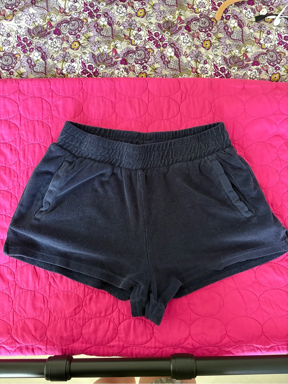 Offline by aerie Navy Blue Terry Shorts